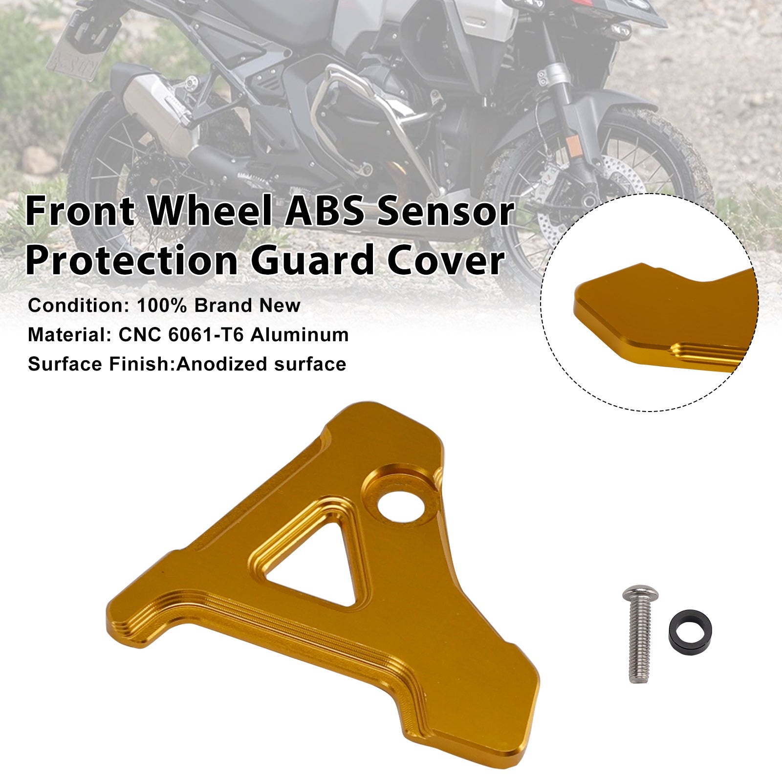 Protection du capteur ABS de roue avant pour BMW R1300GS / ADV 2023-2025
