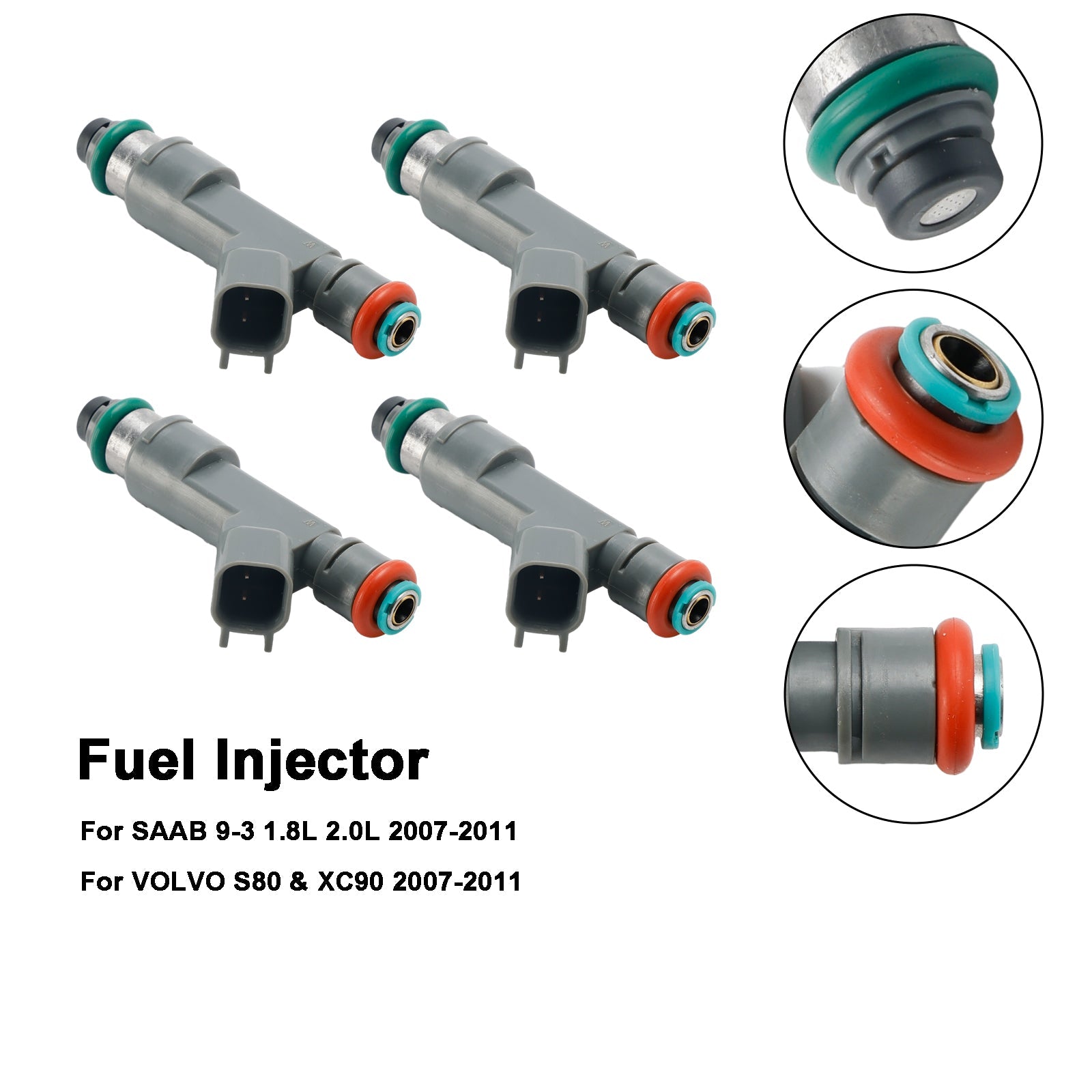 4-osainen polttoaineen injektori 55559397 Saab 9-3 2,0L Turbo 2007-2011 8653608