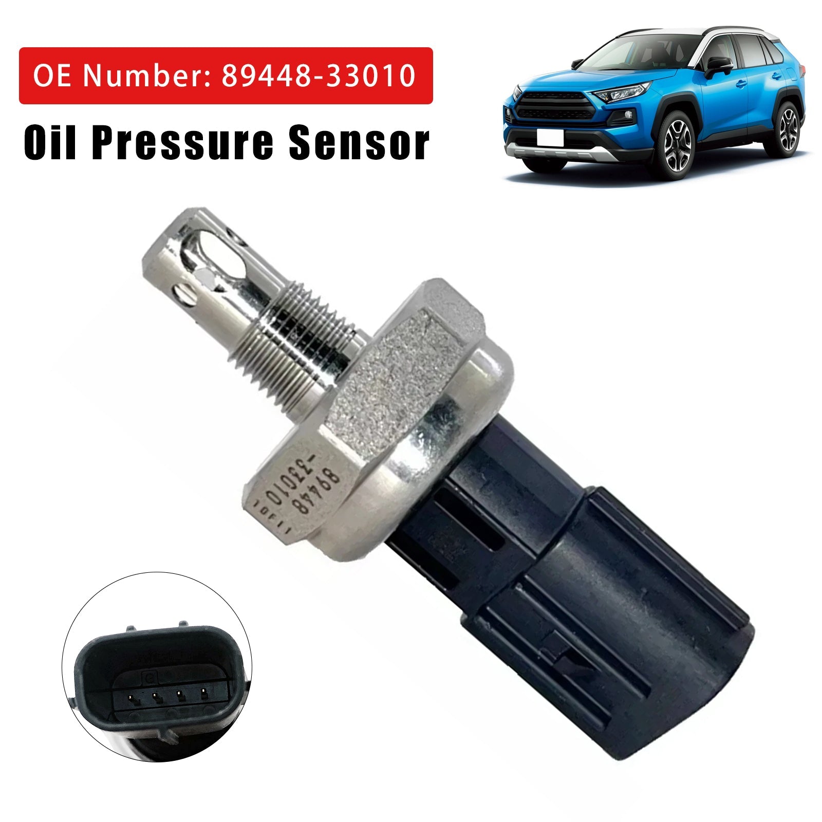 Sensor de presión de aceite 89448-33010 para Toyota Corolla RAV4 2019-2020 2.0L 2.5L