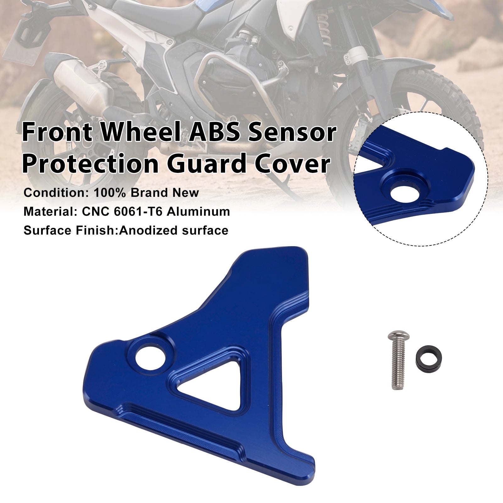 Protection du capteur ABS de roue avant pour BMW R1300GS / ADV 2023-2025