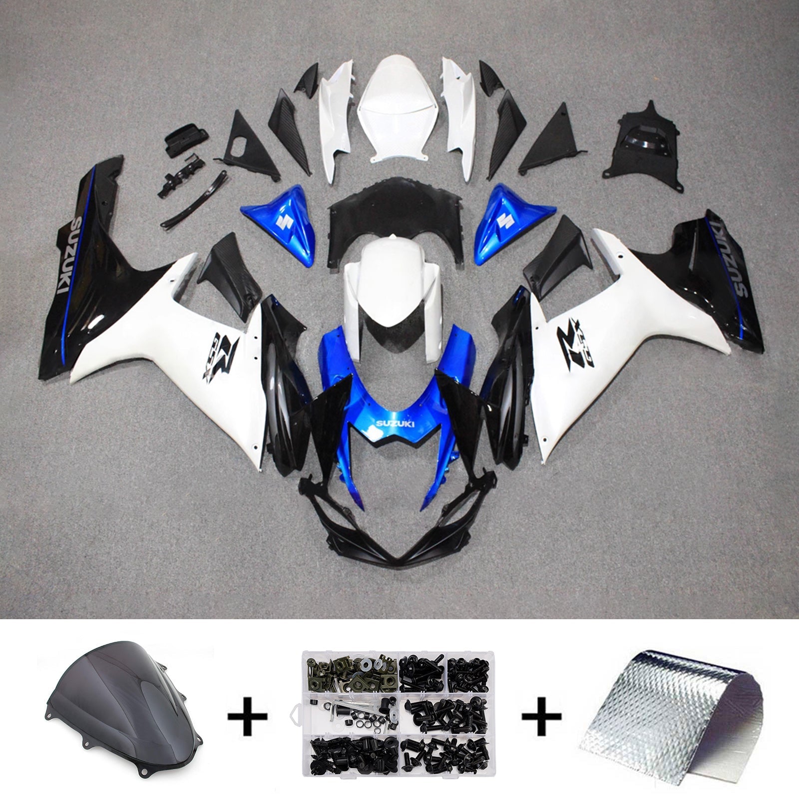 Kit de carénage injecté en plastique ABS pour Suzuki GSXR 600/750 2011-2026 K11