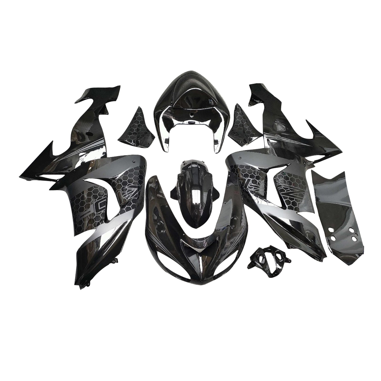 Zestaw owiewki wtrysku, plastikowy korpus ABS dla Kawasaki ZX10R 2006-2007