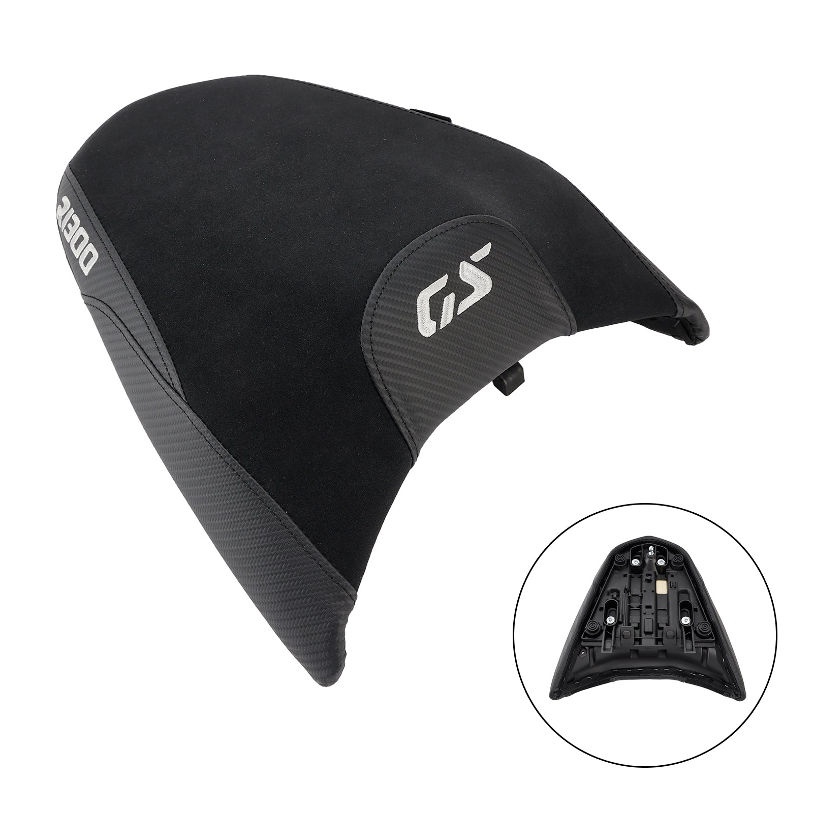 Coussin de siège passager arrière plat en polyuréthane bleu et blanc pour BMW R1300Gs (2024-2025)