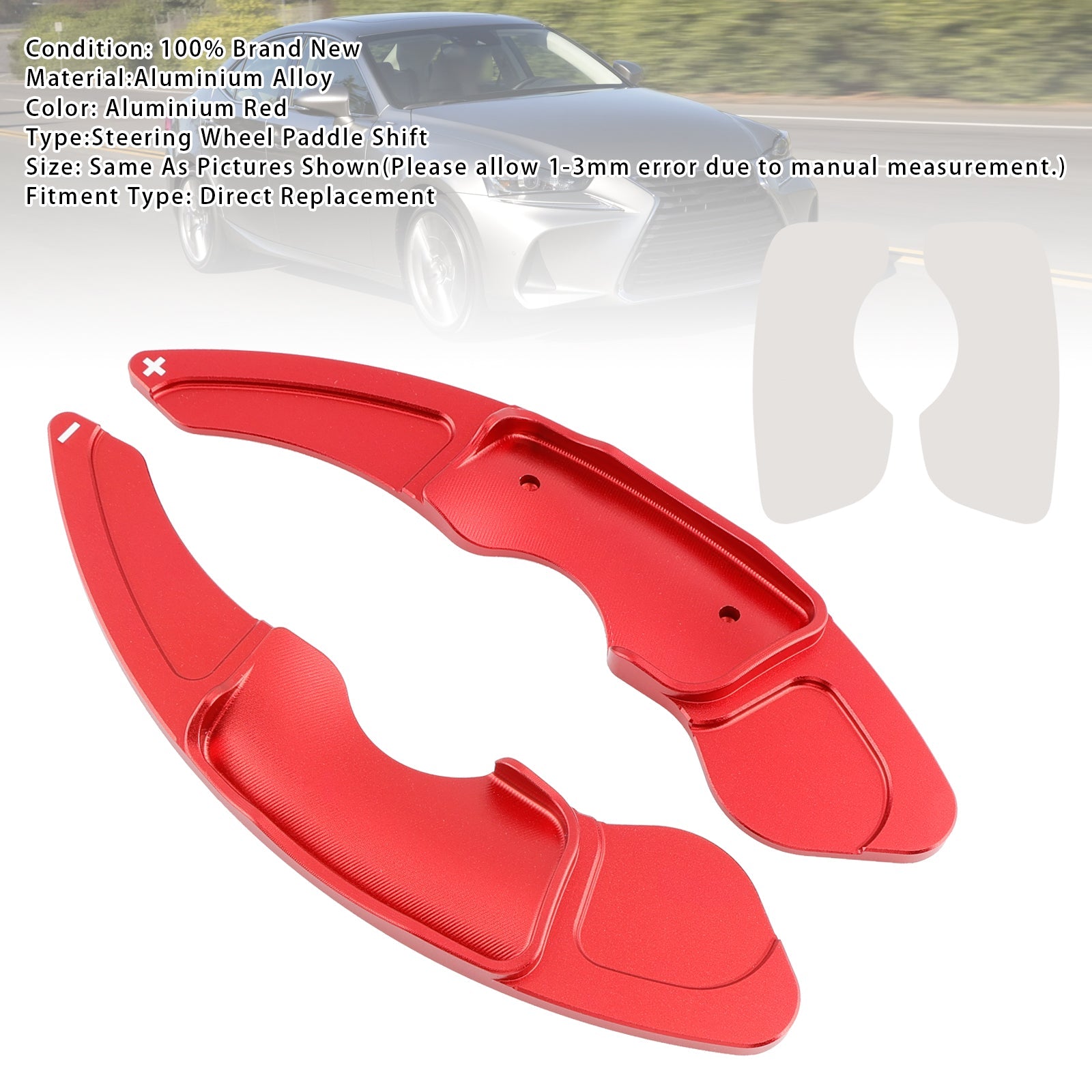 Extensions de palettes de changement de vitesse au volant pour Lexus IS RC RCF NX