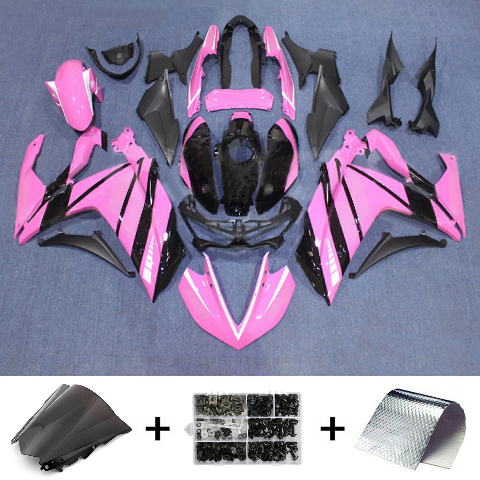 Kit de carénage en plastique ABS injecté pour Yamaha YZF-R3 2014-2018 R25 2015-2017