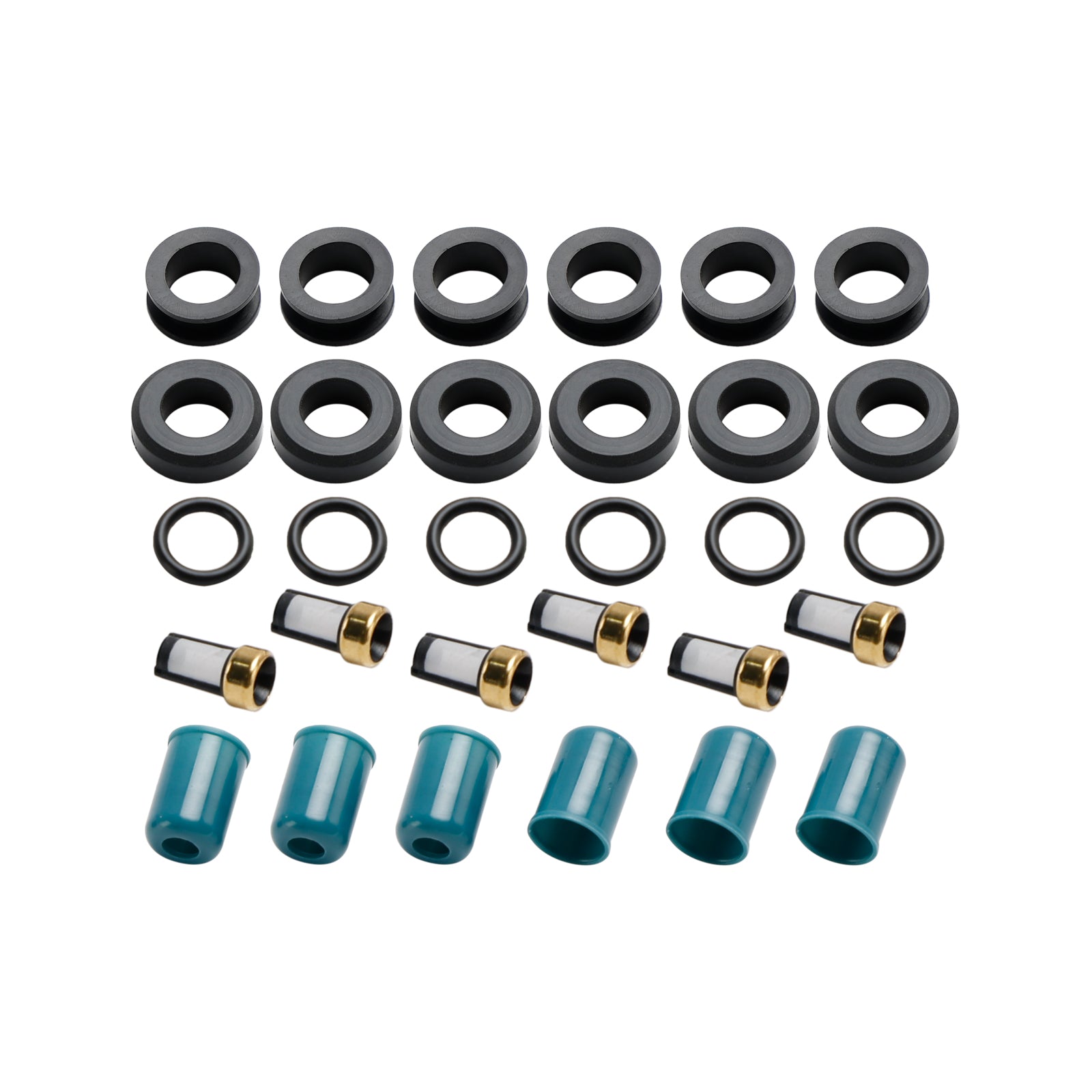 Kit de reparación y reconstrucción de sello de inyector de combustible para camión Toyota 3VZE 3.0L 1988-1995