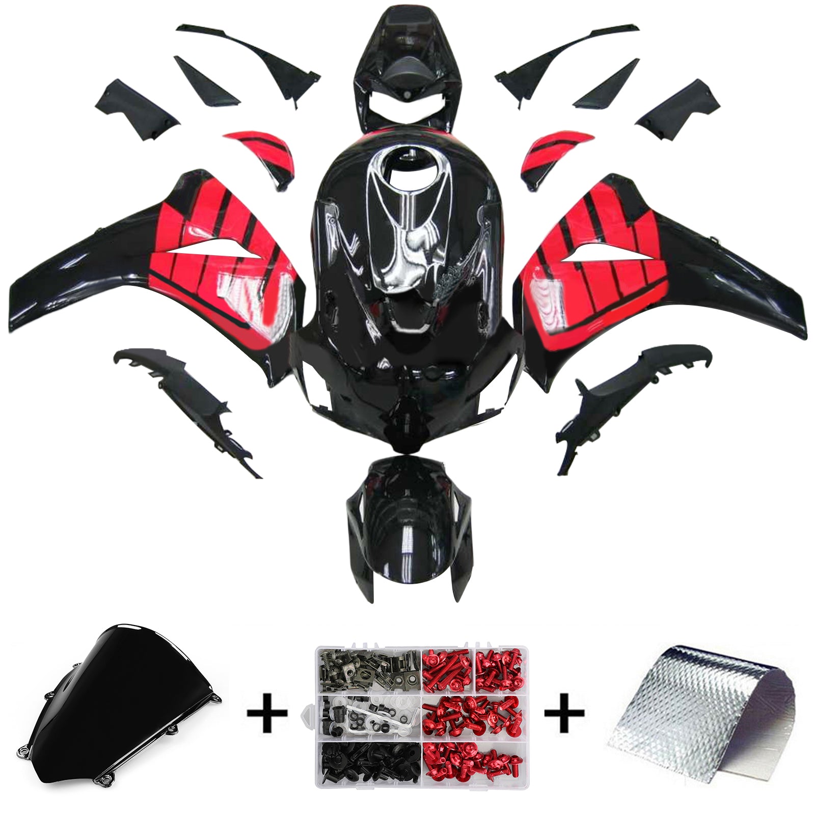 Kit de carénage injecté en plastique ABS pour Honda CBR1000RR 2008-2011