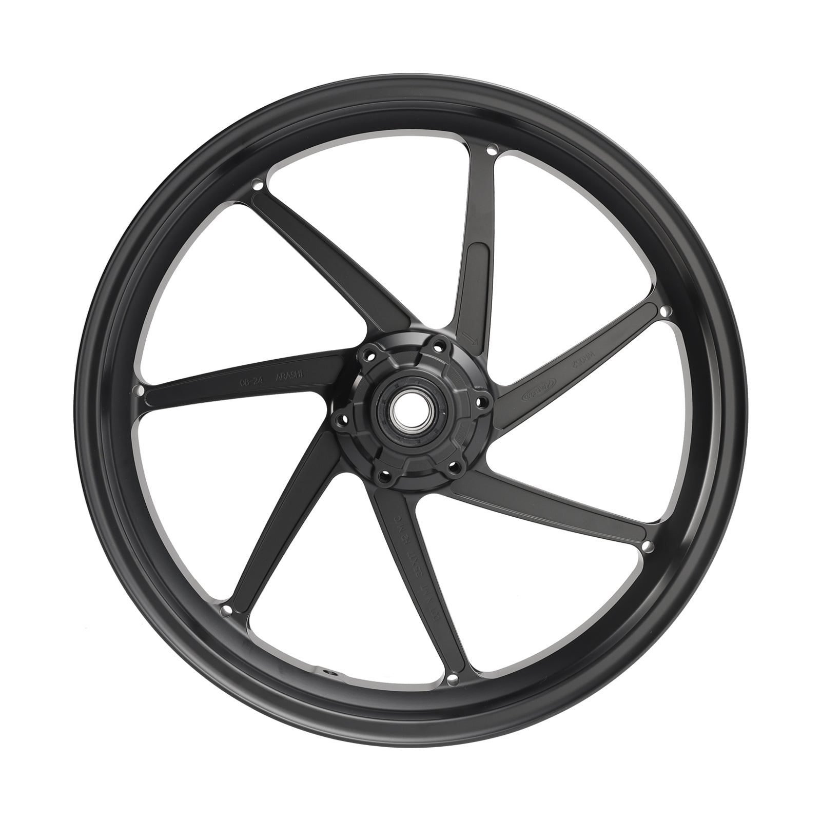 Jante de roue avant en aluminium noir brillant pour BMW M 1000 RR 2019-2024