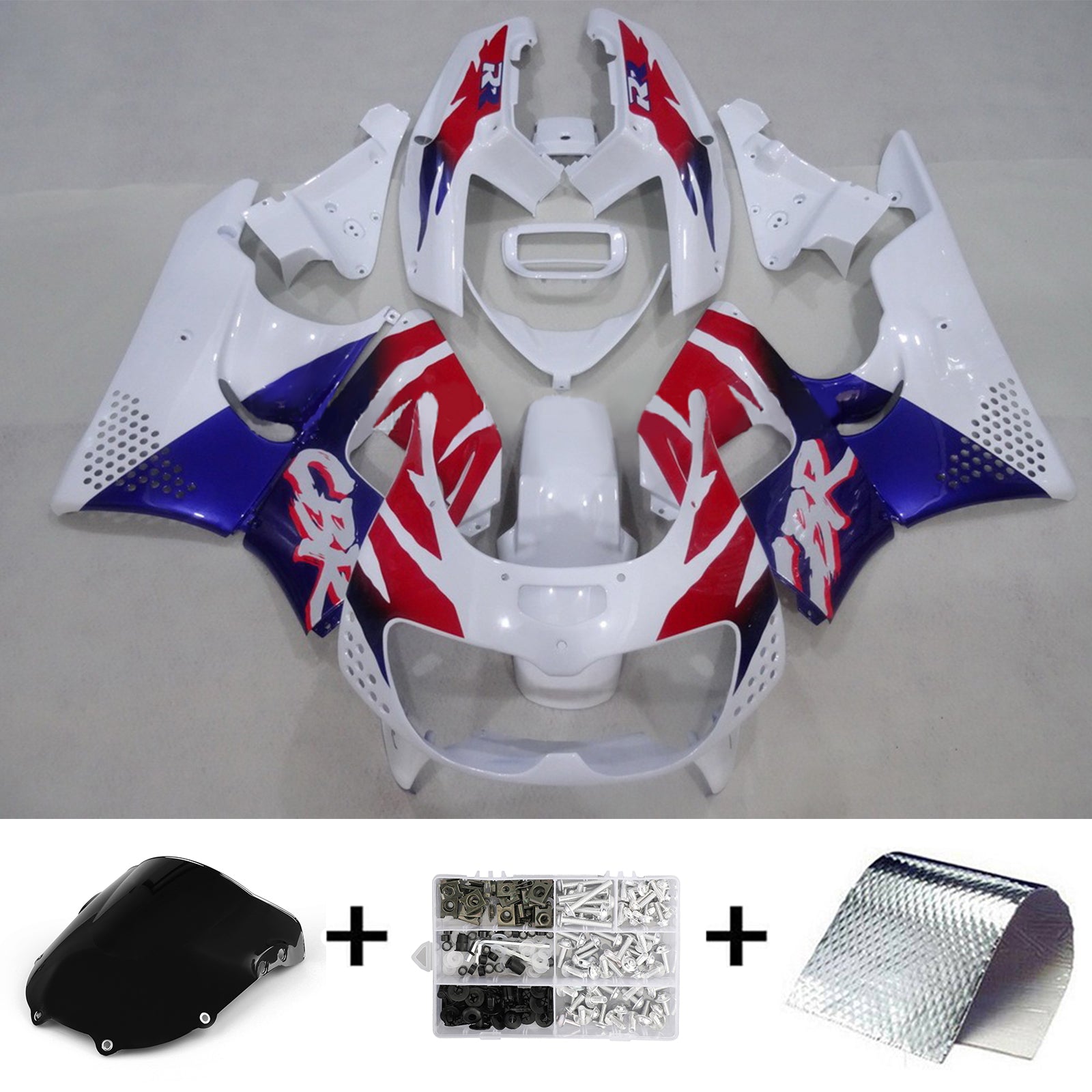 1994-1995 Honda CBR900RR 893 Kit carenatura iniezione carrozzeria in plastica ABS