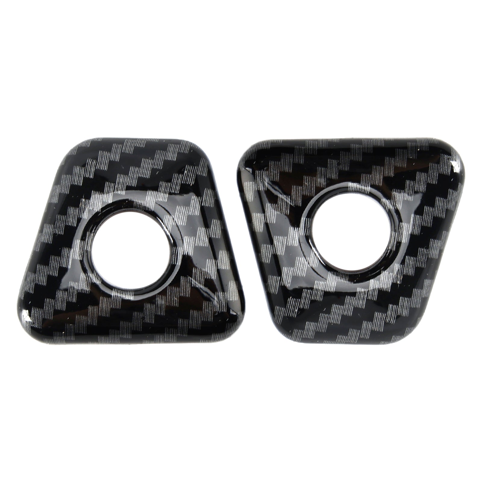 Garniture de cadre de verrouillage de porte intérieure en fibre de carbone pour BMW Série 5 G30 2018-2022