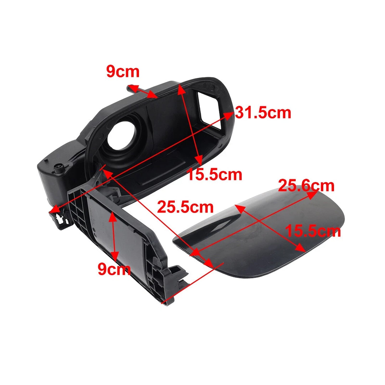 Kit de support de bouchon de réservoir d'essence peint pour Mercedes Benz W205 C350 2015-2018