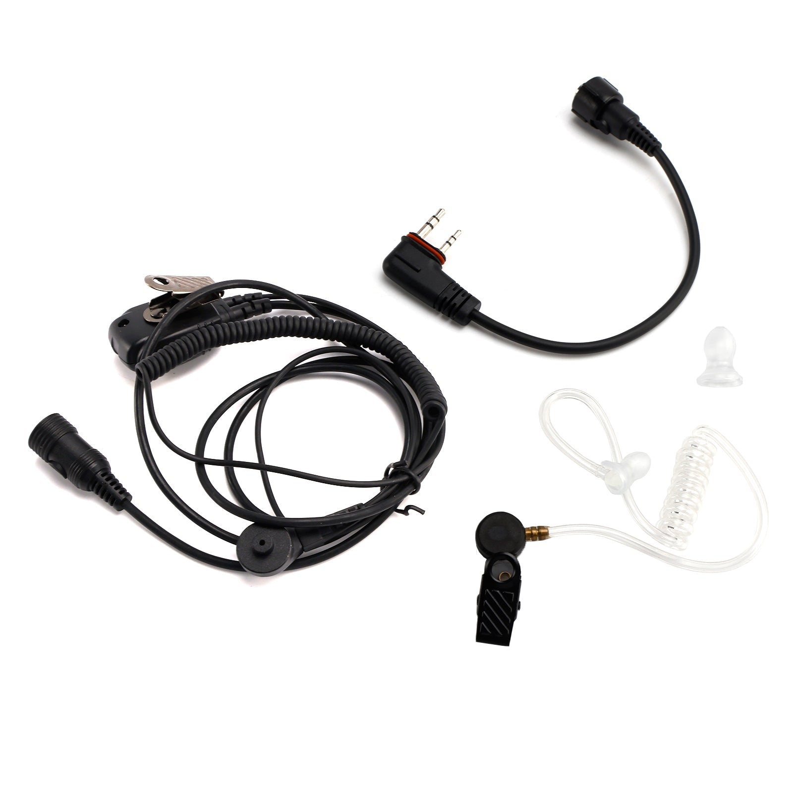 Écouteur intra-auriculaire transparent à tube d'air 102B avec câble A24 pour ICOM A25CE A25N A24