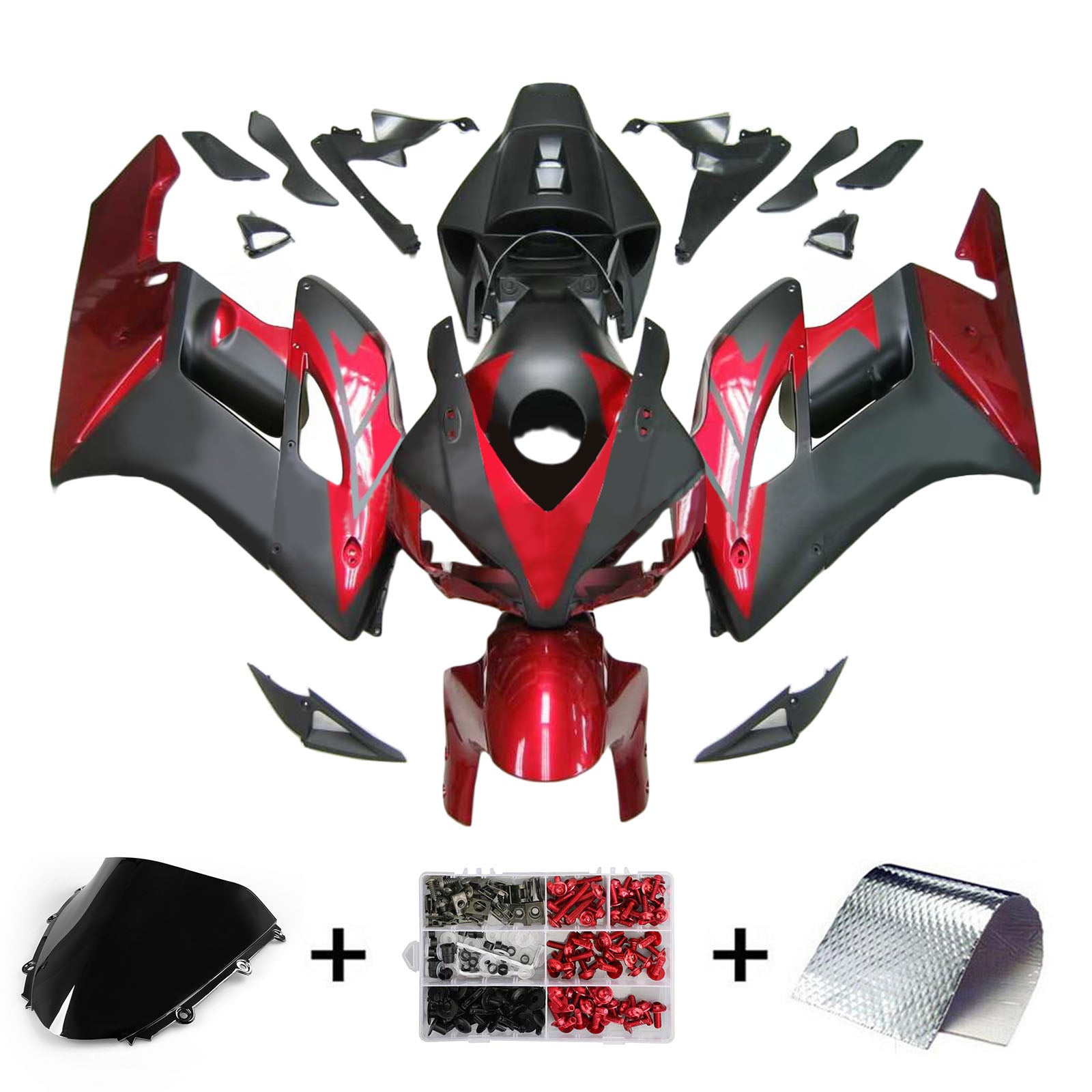 Kit de carénage par injection, carrosserie en plastique ABS pour Honda CBR1000RR 2004-2005