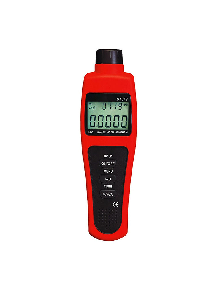 Tachymètre numérique laser sans contact UT372, mesure de vitesse de rotation jusqu'à 99 999 tr/min