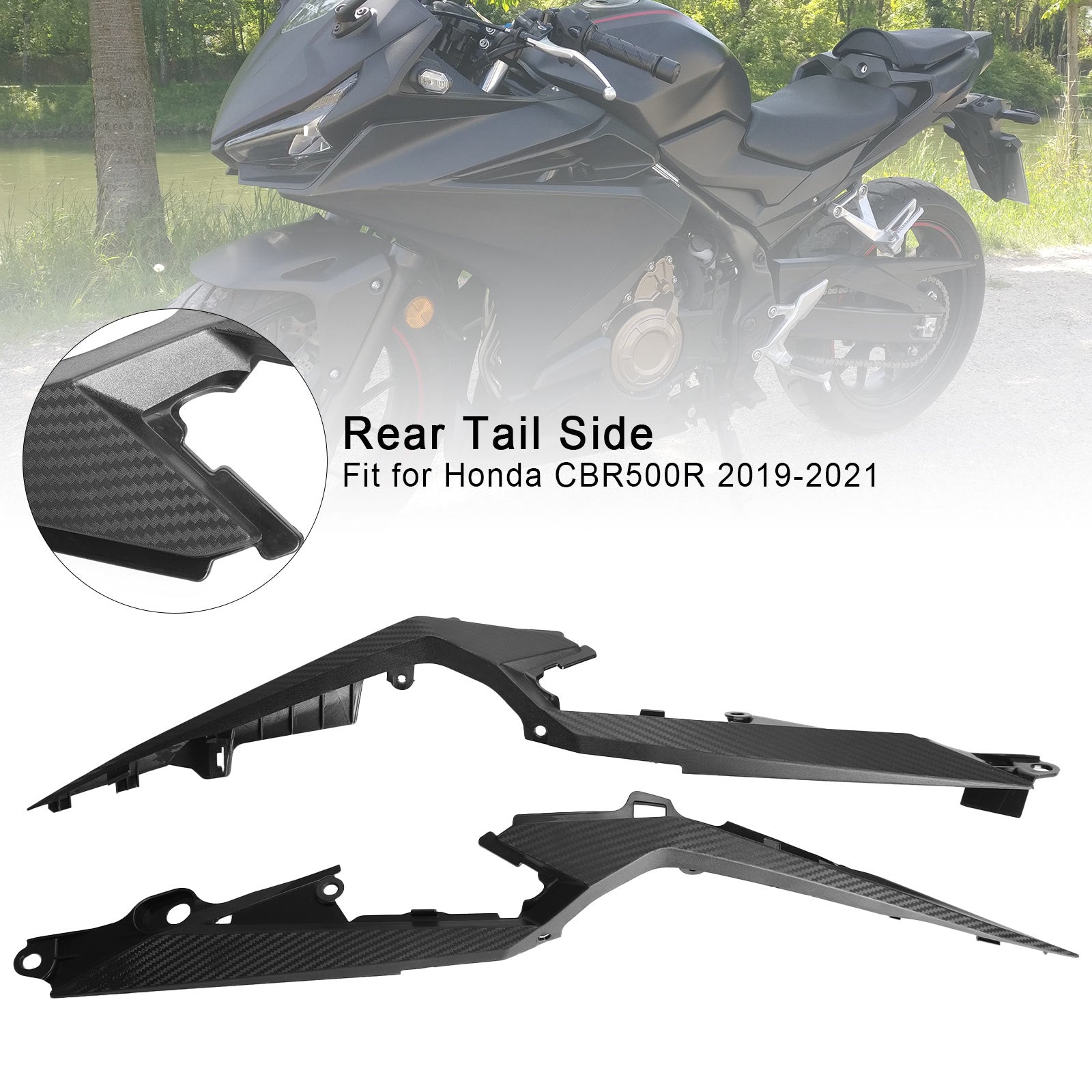 2019-2021 Honda CBR500R Kit de carénage de carrosserie moulage par injection non peint