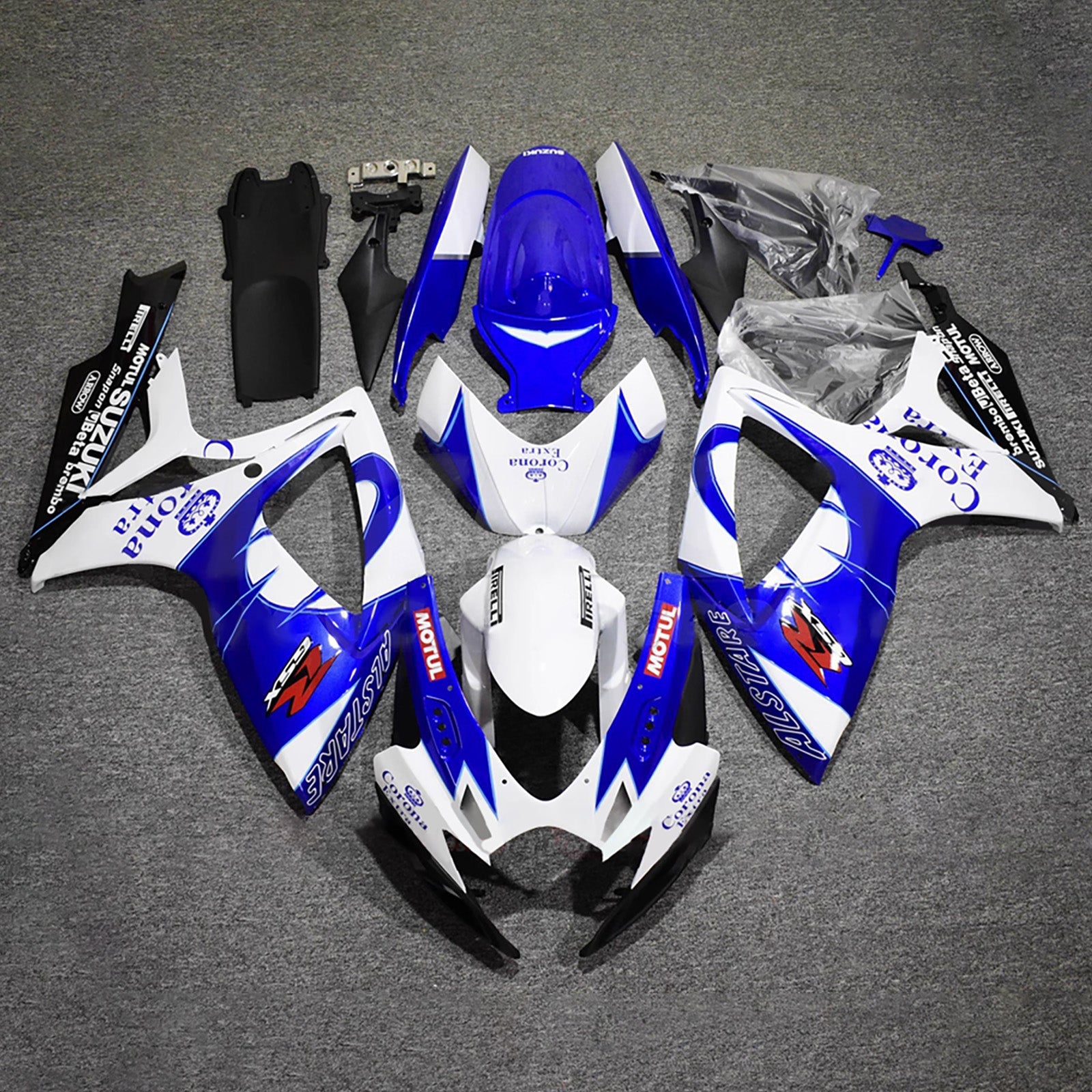 Komplet oklepa z vbrizgano ABS plastiko za Suzuki GSXR 600/750 2006-2007 K6