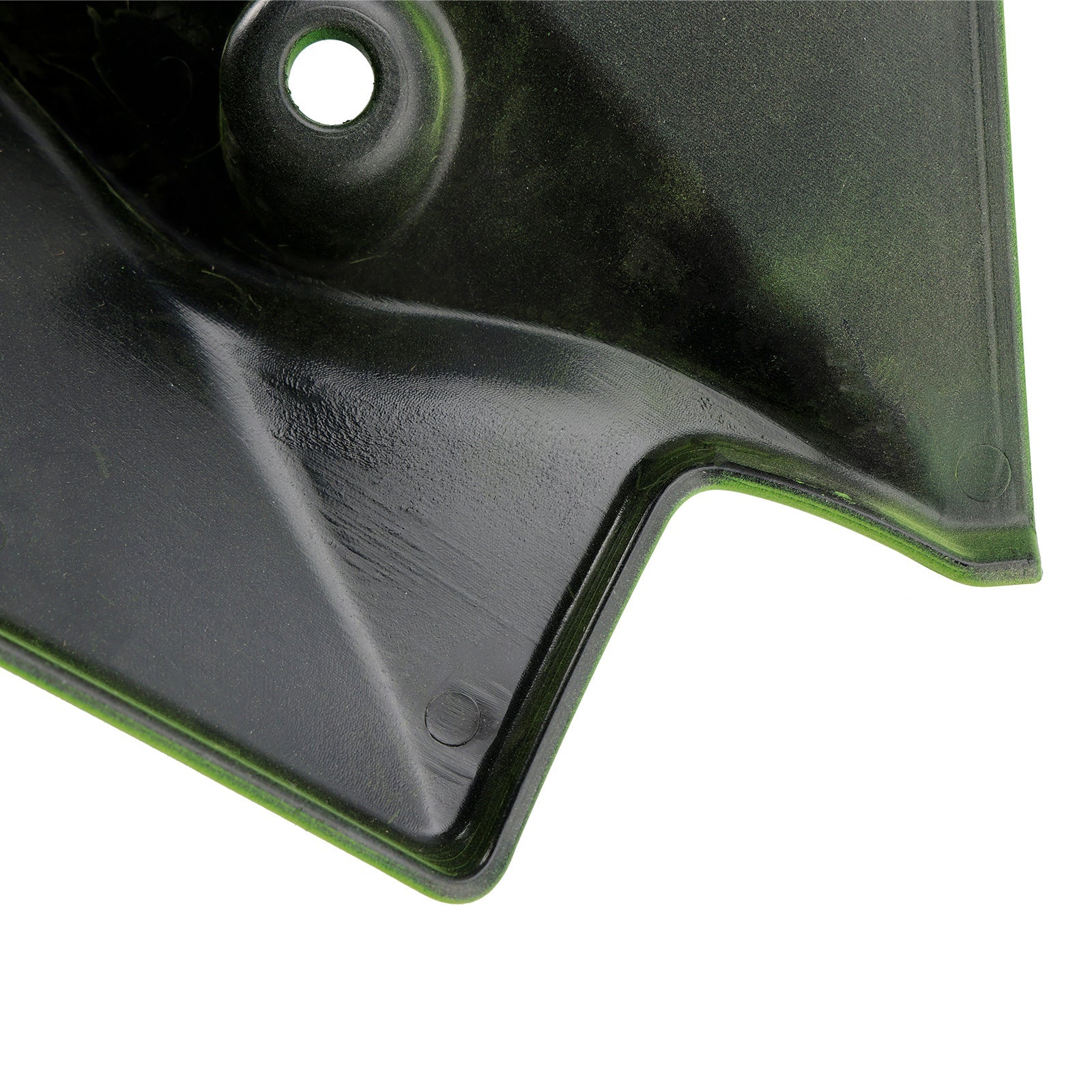 Kawasaki Z650 2021-2024, vaaleanvihreä, etupoilerin reilun jatke Kawasaki Z650