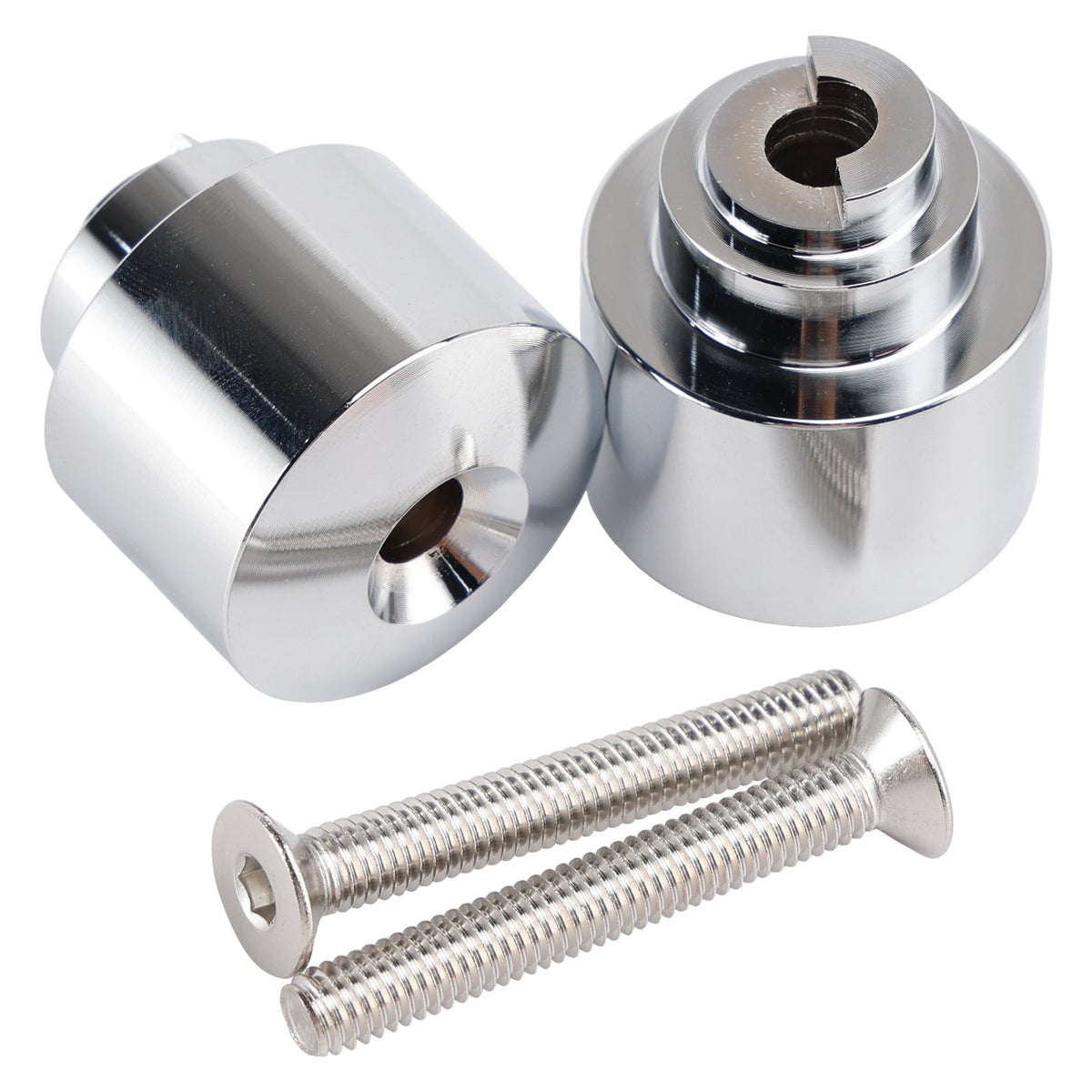 Kit de extremos de manillar plateados para Honda VFR 800 F Fi CB 700 750 SF CBR 1100 XX