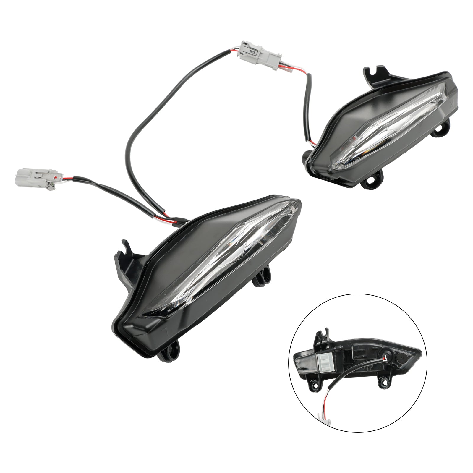 Grid di protezione della testa prima del LED trasparente per Yamaha YZF-R1 YZF R1 2020-2023