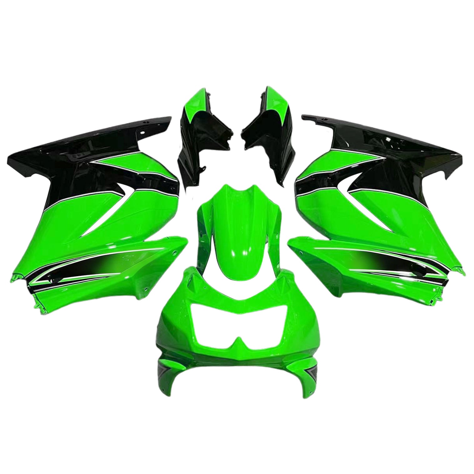 Kit de carénage par injection, carrosserie en plastique ABS, compatible avec Kawasaki EX250 Ninja 250RR 2008-2012
