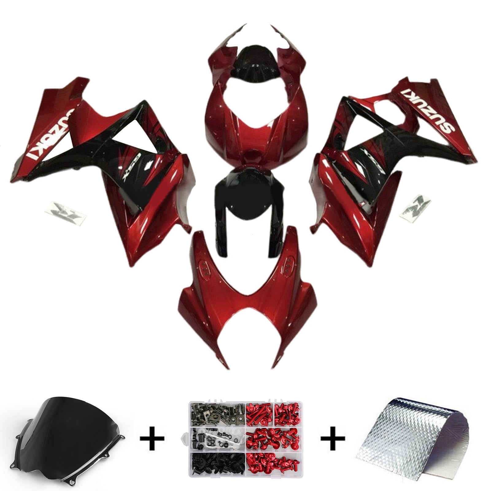 Amotopart Suzuki GSXR1000 2007-2008 K7 Kit de carenado de carrocería de plástico ABS