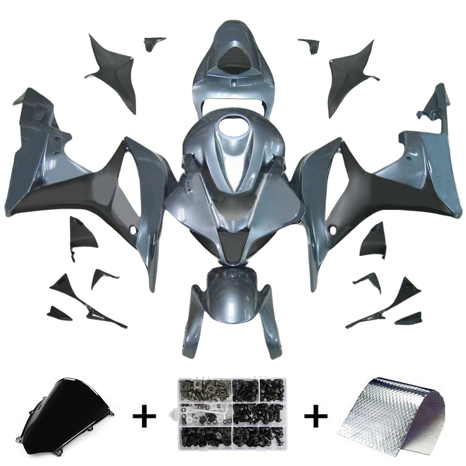 Kit de carénage par injection, carrosserie en plastique ABS pour Honda CBR600RR 2007-2008 F5