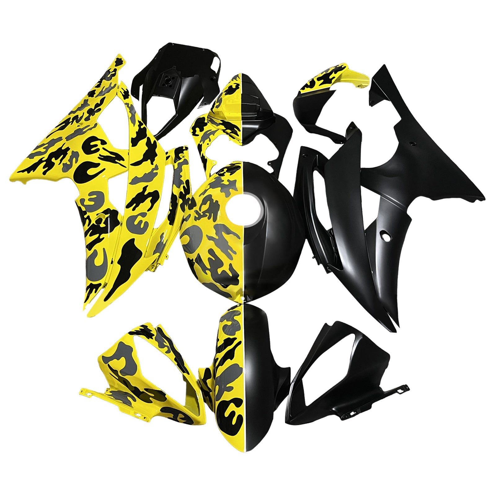 Komplet oklepa iz ABS plastike za Yamaho YZFR6 YZF-R6 2008-2016