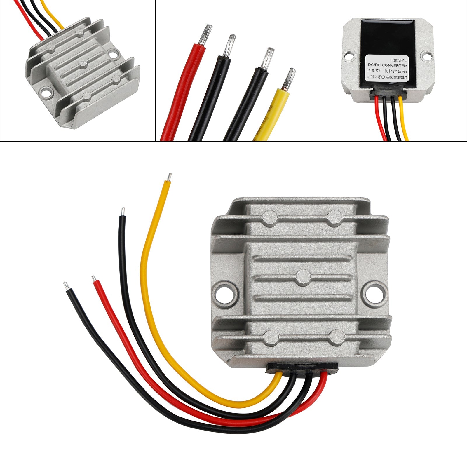 Converter-regulatorspanning verlagen CC/CC waterdicht 20-72 V bij 12 V 10 A 120 W