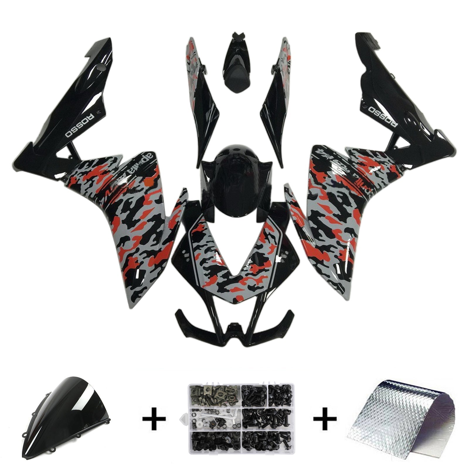 Amotopart Aprilia RSV4 1000 2009-2015 Kit de carenado de carrocería de plástico ABS