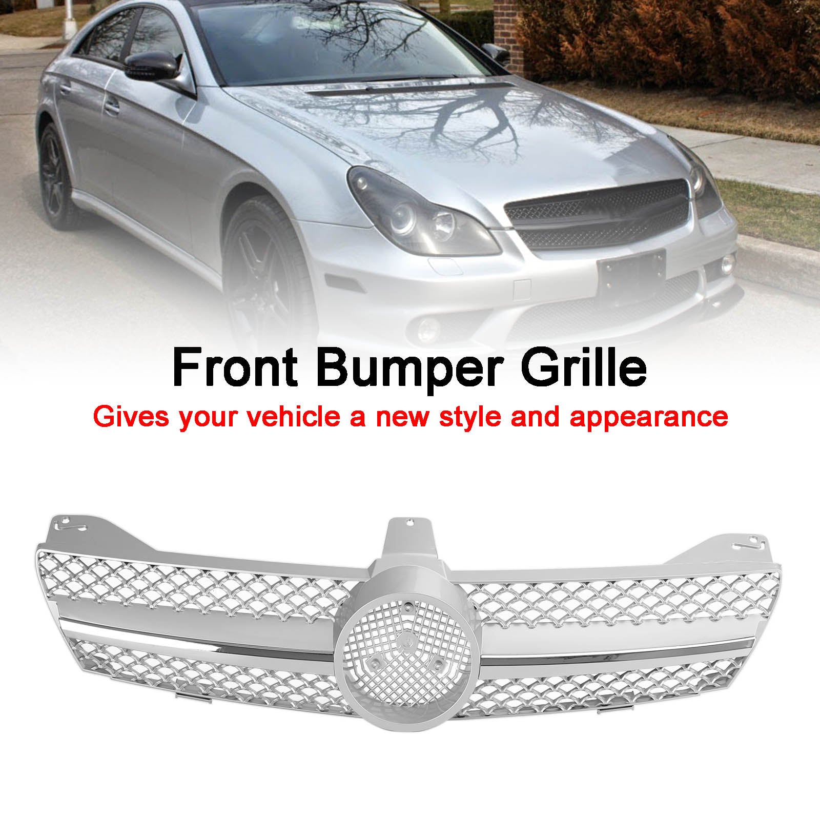 Front Bumper Grill Grille Pour Mercedes Benz W219 CLS350 CLS500 CLS550 2005-2008