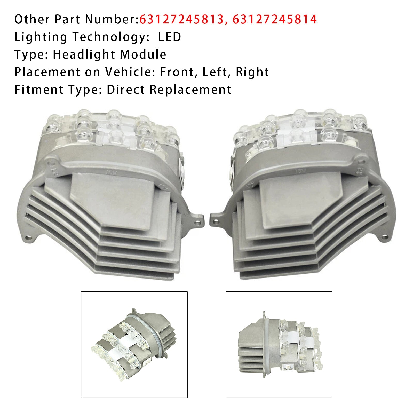 07.2007 - 05.2012 Modulo di controllo di addestramento e ligure per BMW 3 E91 LCI 2x 63127245813 14