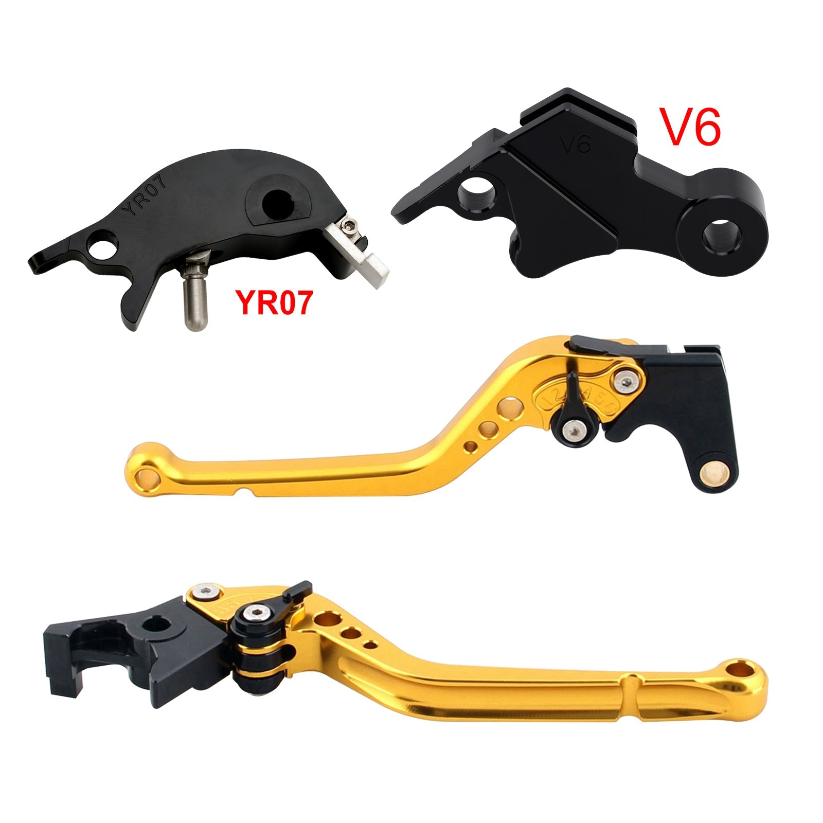 Levier de frein et d'embrayage long compatible avec YAMAHA XSR900 XSR900GP MT-09 MT-09SP 2024-2025