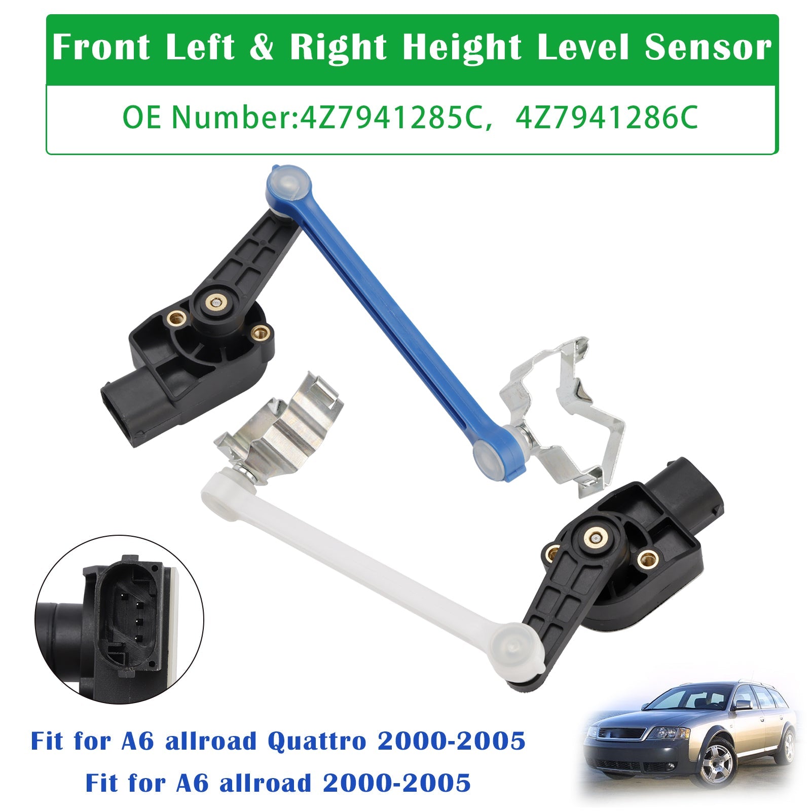 4Z7941286C Par de sensores de nivel delanteros para Audi A6 allroad 2000-2005