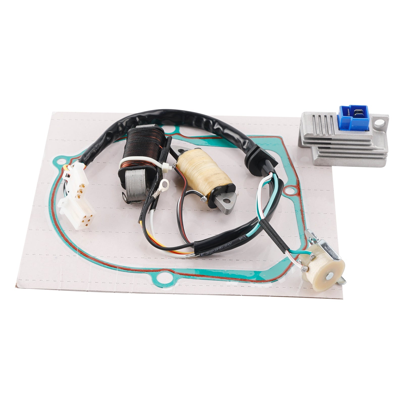 Staattorin säädin ja tasasuuntaajan nivel Yamaha T80E: lle ja T80ed Townikaverille (1987-1993) 2ML-85560-M0 22J-81960-92