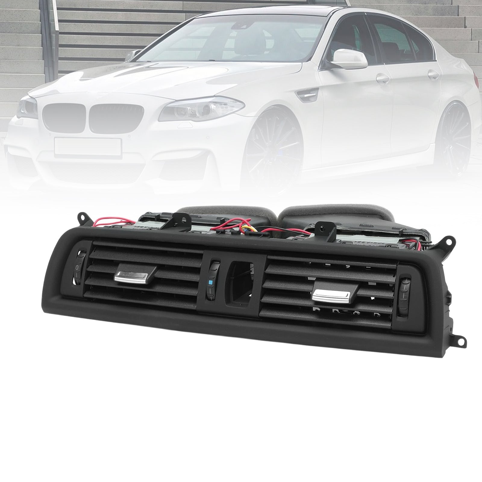 Grille d'aération centrale du tableau de bord 64229166885 pour BMW F10 528i 535i 2011-2016