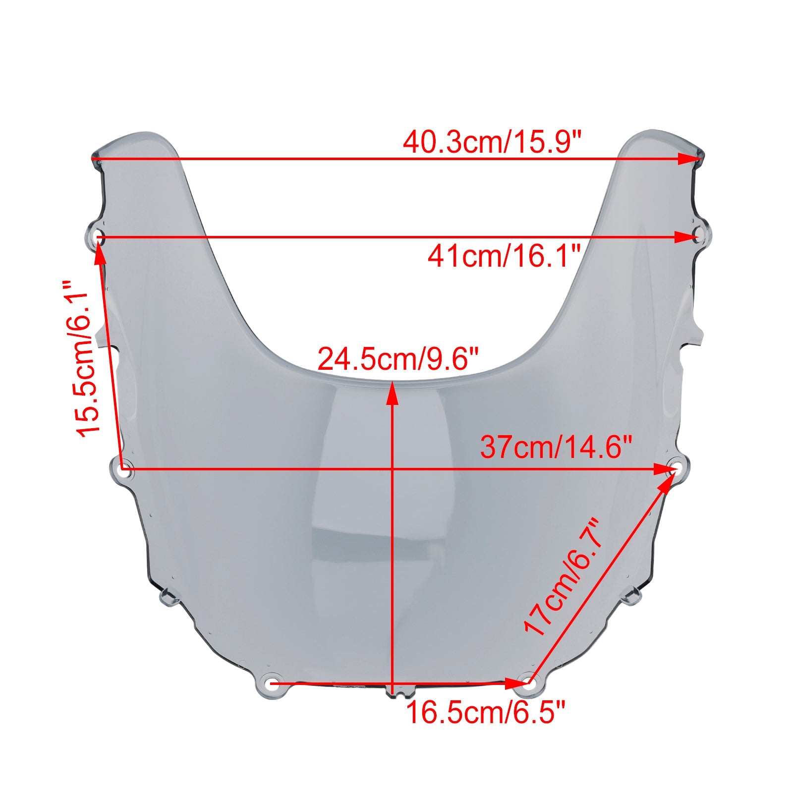 Parabrisas + soporte para Yamaha XSR900 GP 2024-2025