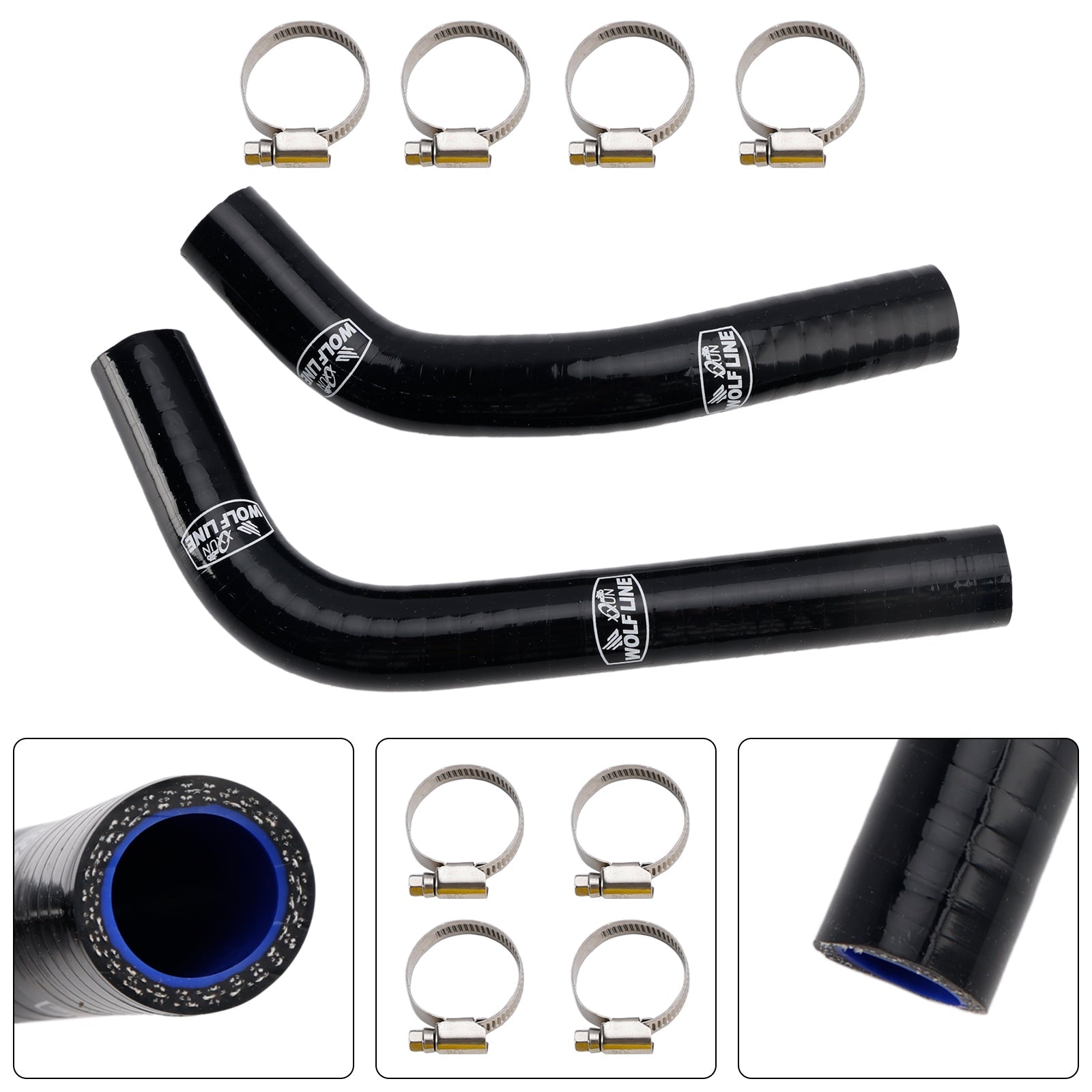 Manguera de enfriamiento de silicona para radiador Yamaha MT-03 MT-25 YZF R3 R25 2015-2024