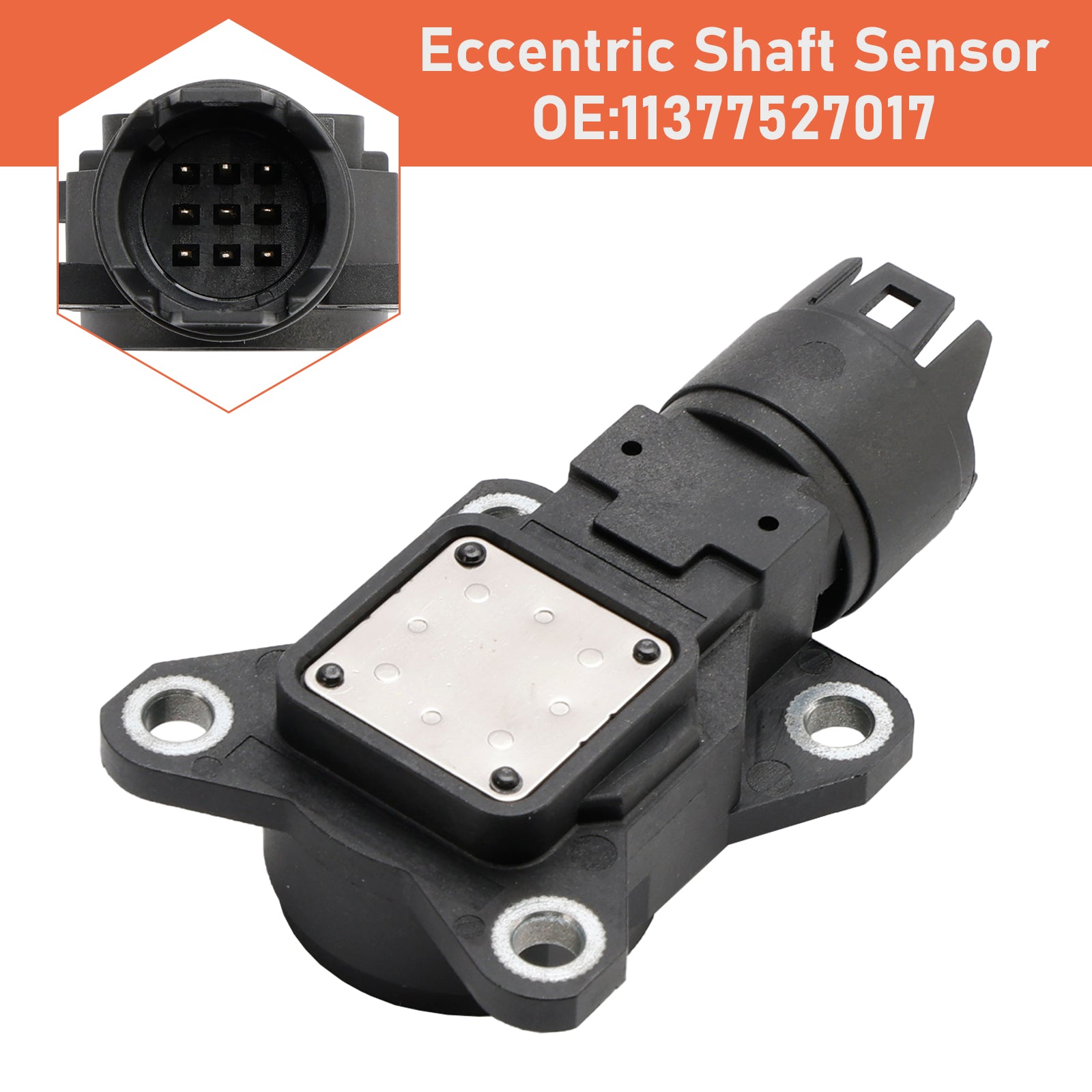 Sensor de árbol excéntrico de 9 pines para BMW 750i E65 V8 4.8 L 2006-2008 11377527017 11377513784
