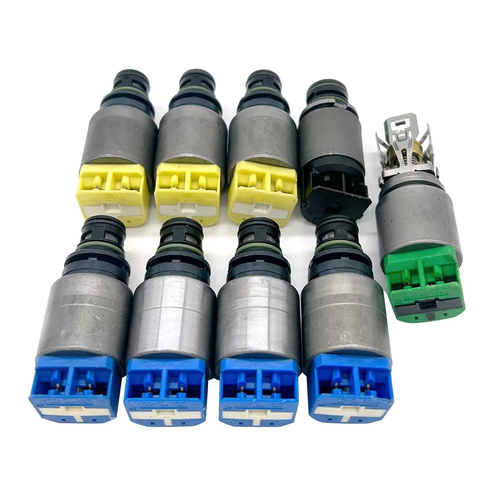 Lot de 9 solénoïdes de transmission automatique à 8 vitesses 8HP50 pour BMW Dodge Jeep Alfa Romeo