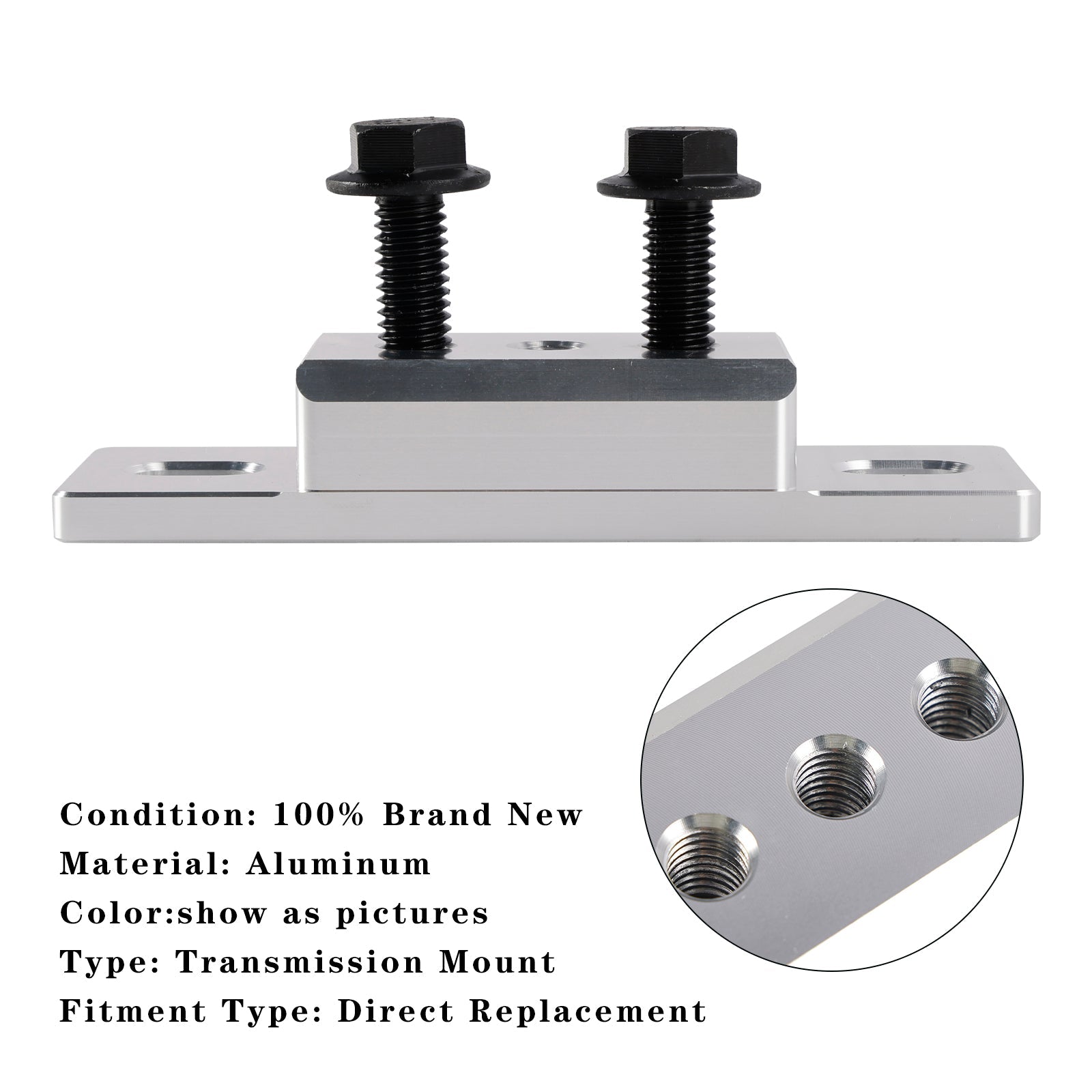 Support de transmission en aluminium 551404 pour GM TH350 TH400 4L60E 4L65E