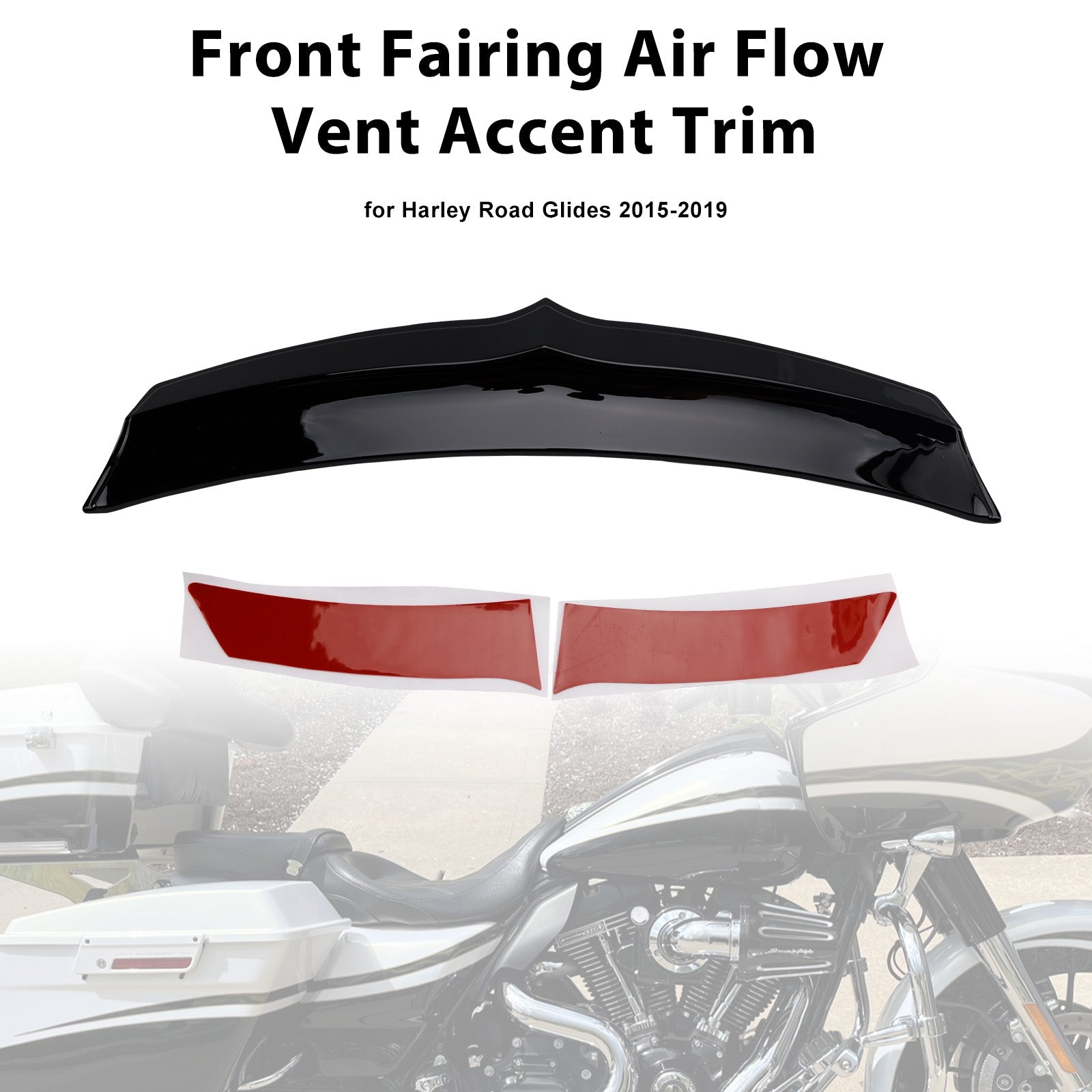 Finitura decorativa della presa d'aria della carenatura anteriore per Road Glide FLTRX 2015 e versioni successive