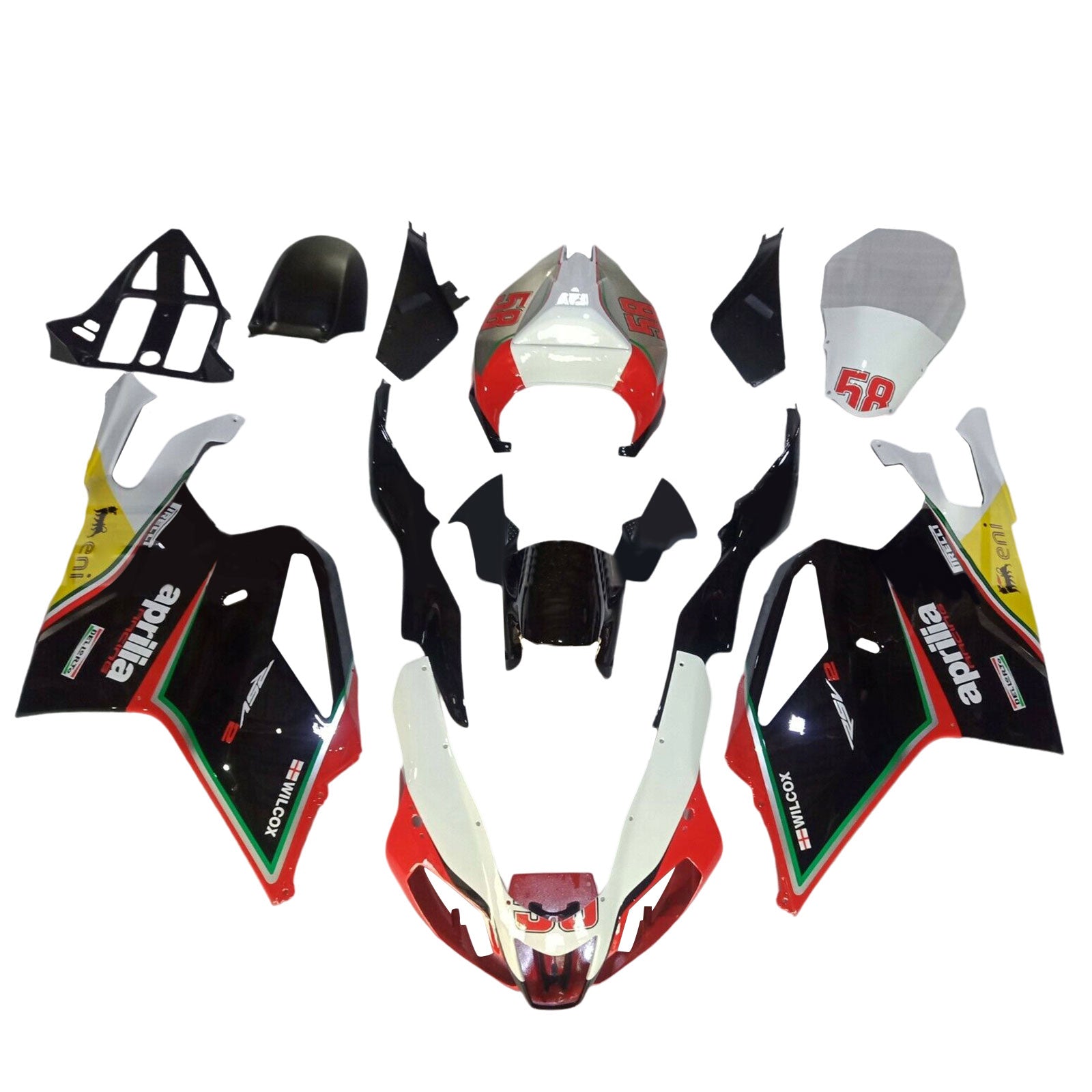 Amotopart Aprilia RSV1000 2003-2006 Kit Carenado Plástico Carrocería