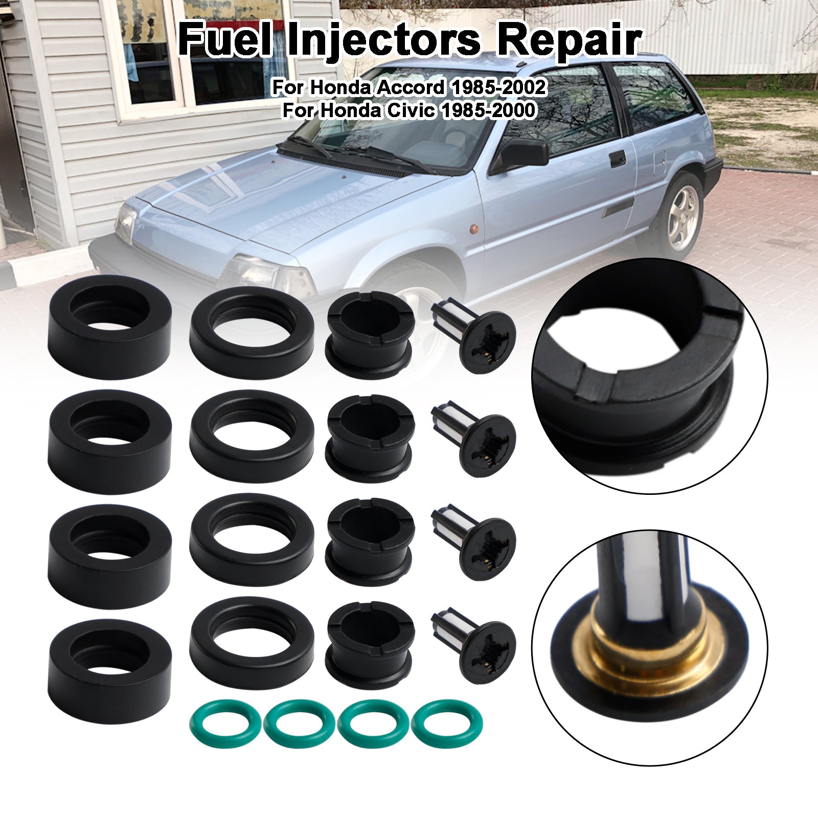 Reparación de funciones Inyector tóricos para el Acuerdo Honda 1985-2002 Civic CRX