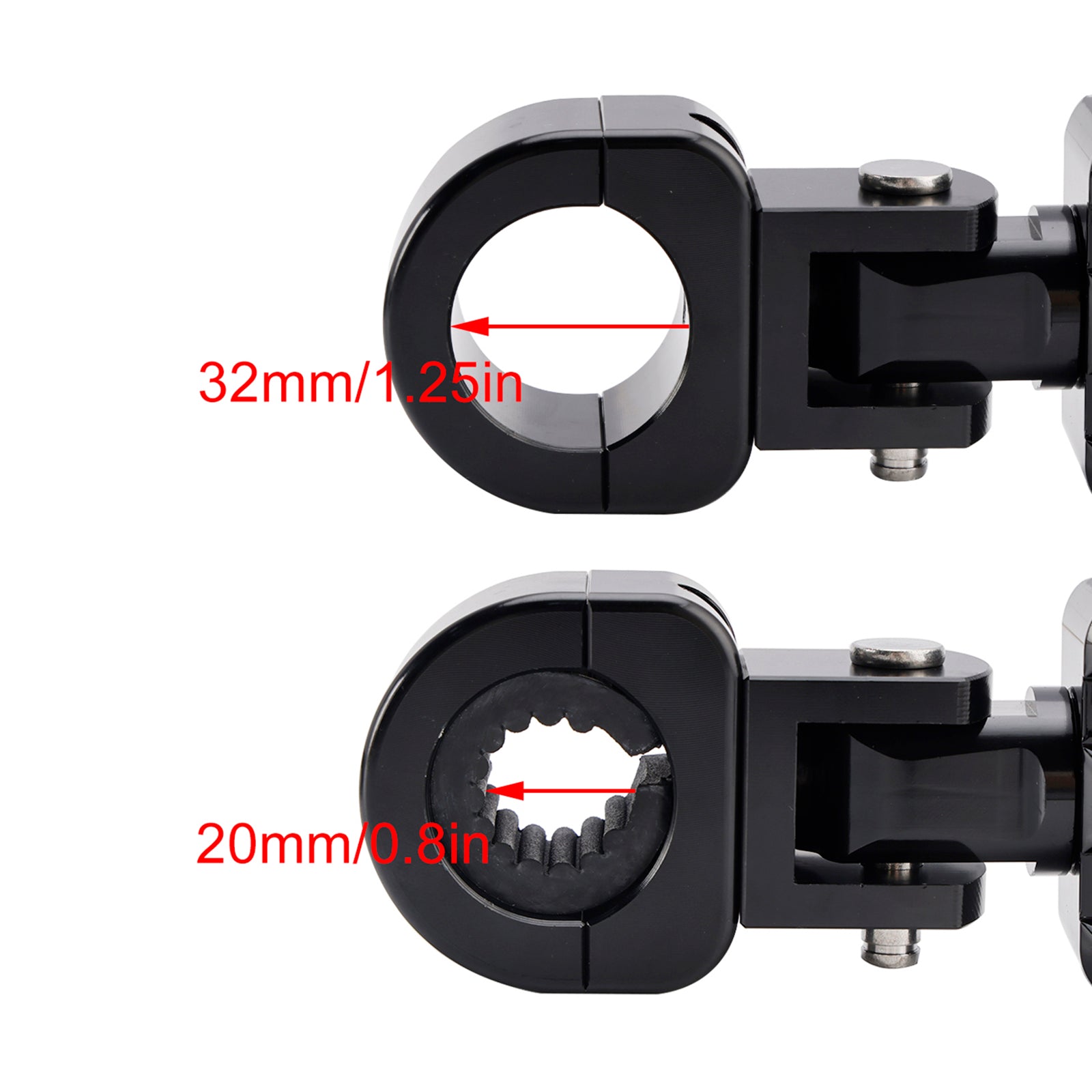 Univerzalne sprednje opore za noge za motorna kolesa z 1.25""