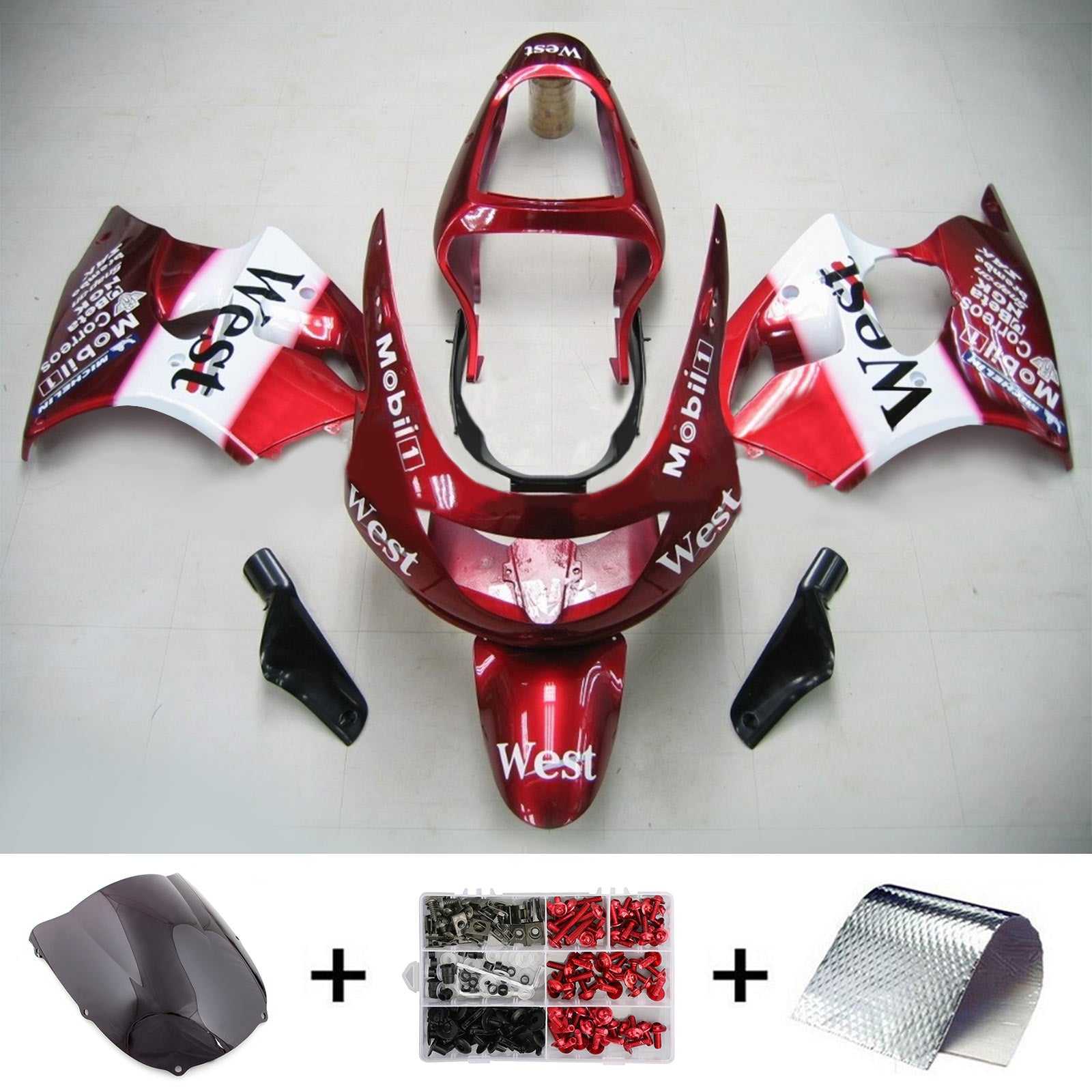 1998-1999 KAWASAKI ZX6R KIT DE CAIRING INDICTION