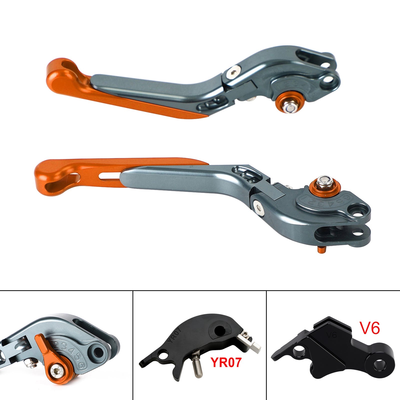 Levier de frein et d'embrayage réglable compatible avec YAMAHA XSR900 XSR900GP MT-09 2024-2025