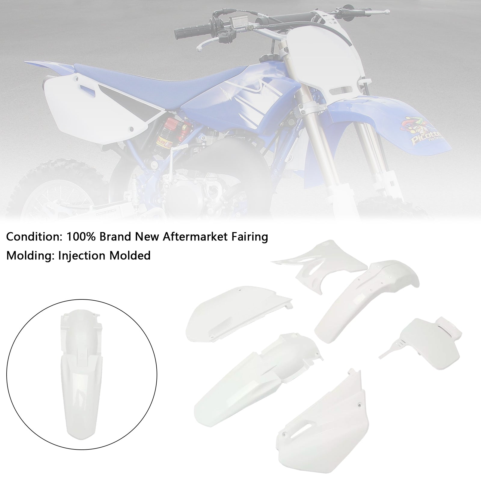 Kit de carénage de garde-boue en plastique pour Yamaha YZ85 2002-2014