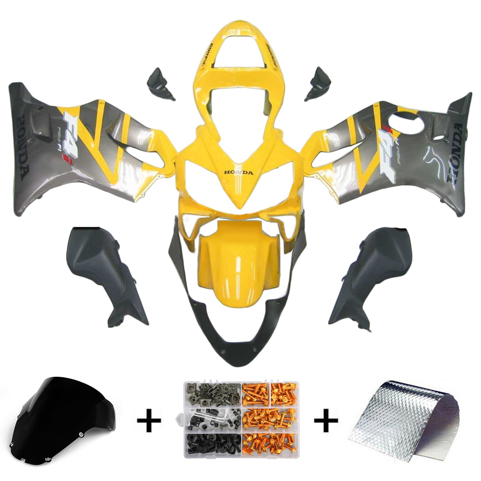 Injectie kuipkit, ABS Plastic Body voor Honda CBR600 F4I 2001-2003