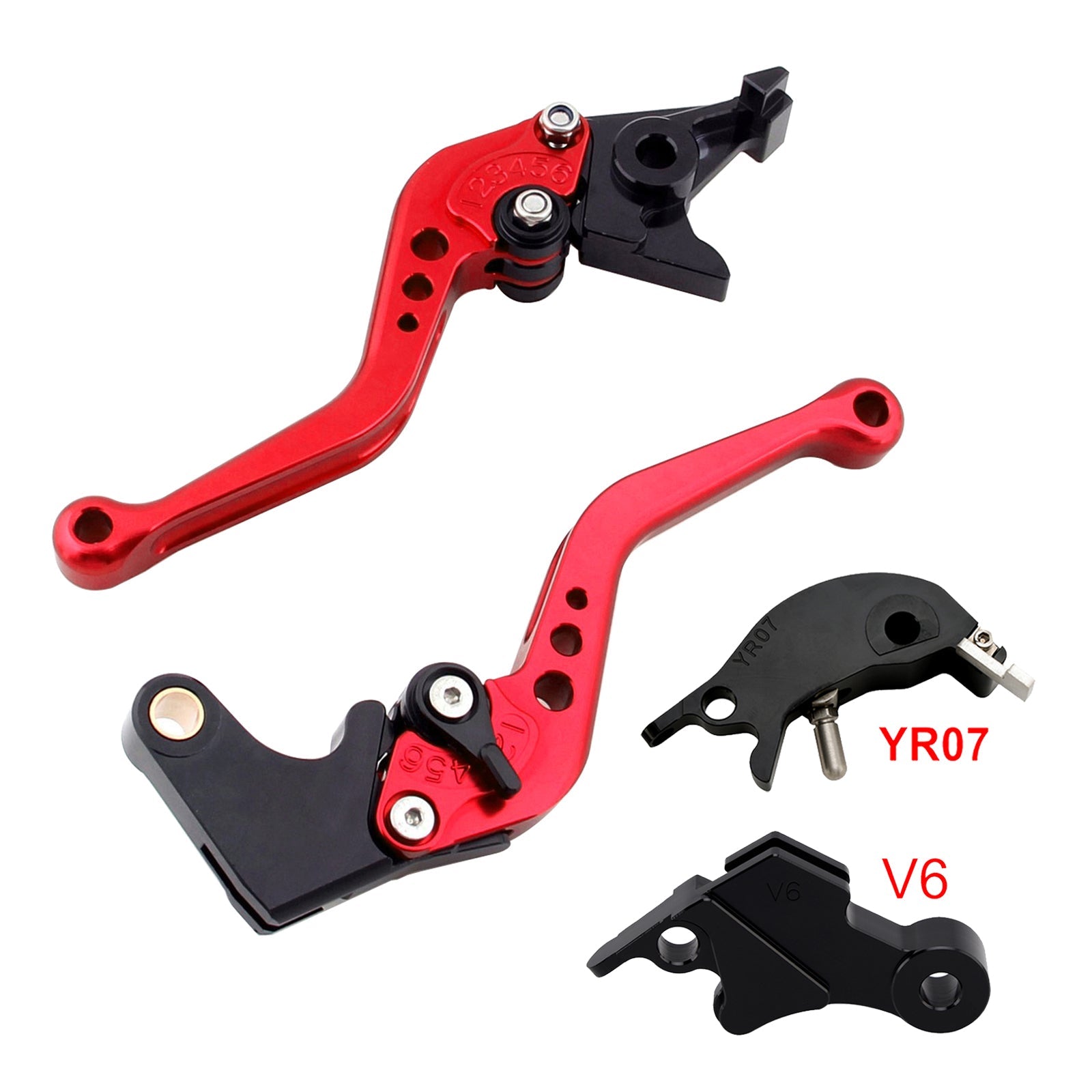 Nouveau levier de frein et d'embrayage court compatible avec YAMAHA XSR900 XSR900GP MT-09 MT-09SP 24-25