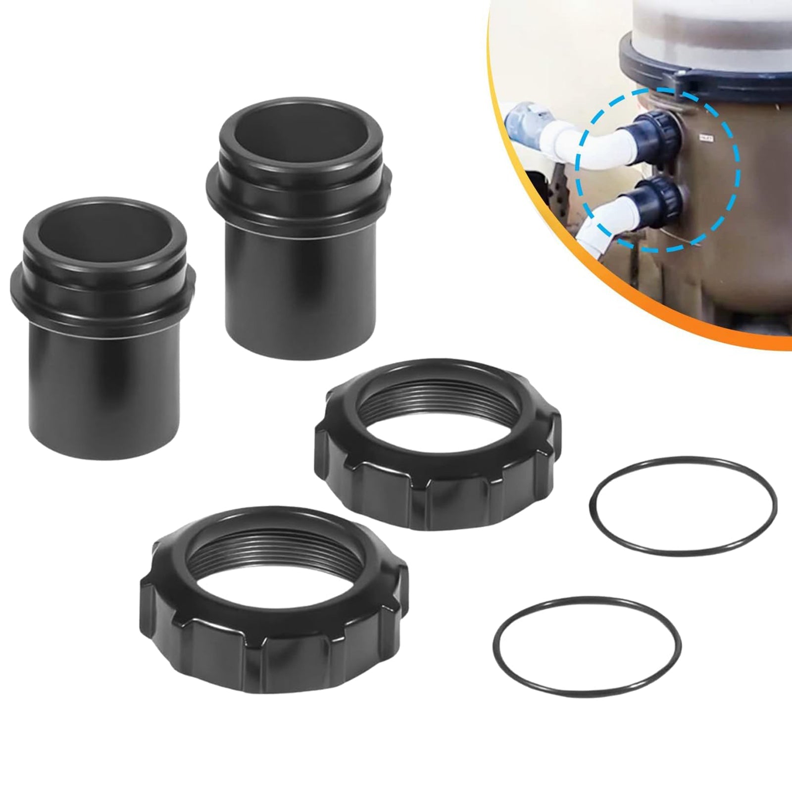 Zestaw wymiany instalacji hydraulicznej do pływania przezroczystego filtra basenu nabojowego